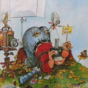 Vintage Collectible Gary Patterson " The Photographer" Color Art Print USA 1980